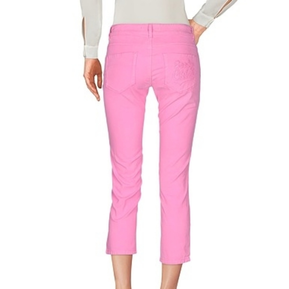 See By Chloe Coral Pink Skinny Capri Jeans 26